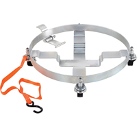 Chariots &agrave; inclinaison pour baril, Acier, Capacit&eacute;e 1200 lb, Diam&egrave;tre 23-1/2", Roue en Fonte Equipex