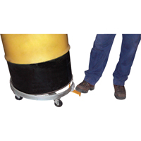 Chariots &agrave; inclinaison pour baril, Acier, Capacit&eacute;e 1200 lb, Diam&egrave;tre 23-1/2", Roue en Fonte Equipex