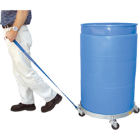 Chariots &agrave; &eacute;tages multiples pour baril, Acier, Capacit&eacute;e 900 lb, Diam&egrave;tre 23-1/2", Roue en Caoutchouc Equipex