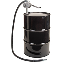 Rotary Lobe Type Drum Pump, Aluminum/Steel, Fits 55 Gal., 1 liter per revolution Equipex