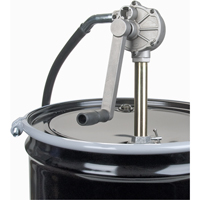 Rotary Type Drum Pump, Aluminum, Fits 15-55 Gal., 6-3/4 oz. per revolution Equipex