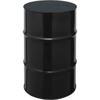 Steel Drums, 55 US gal (45 imp. gal.), Unlined, Black, Closed Top, 1A1/X1.8/300, 20 Gauge Equipex