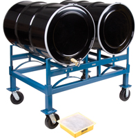 Porte-barils empilables, 2 barils, Capacit&eacute; de 1600 lb, 45-1/2" la x 30" p x 12-1/2" h Equipex