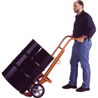 Chariots ergonomiques pour baril, Fabriqu&eacute; en Acier, 55 - 85 gal. US (45 - 70 gal. imp.) Equipex