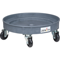 Leak Containment Drum Dolly, 24.25" dia. X 8.625" H, 1.5 US Gal. Spill Cap. Equipex