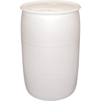 Barils en poly&eacute;thyl&egrave;ne, 55 gal. US (45 gal. imp.), Dessus ferm&eacute;, Naturel Equipex