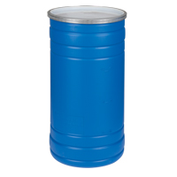 Polyethylene Drums, 15.5 US gal (12.91 imp. Gal.), Open Top, Blue Equipex