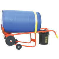 Chariot pour baril de s&eacute;rie 50BTW, Fabriqu&eacute; en Acier, 30 - 85 gal. US (25 - 70 gal. imp.) Equipex