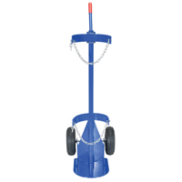 Gas Cylinder Cart, Pneumatic Wheels, 12" W x 15-1/2" L Base, 500 lbs. Equipex