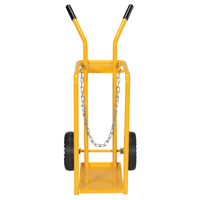 Gas Cylinder Cart, Mold-on Rubber Wheels, 9-13/16" W x 16" L Base, 150 lbs. Equipex