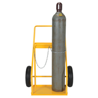 Gas Cylinder Cart, Rubber Wheels, 22" W x 14-1/8" L Base, 250 lbs. Equipex