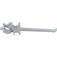 Cl&eacute; pour bouchon-&eacute;crou sp&eacute;cialis&eacute;e &agrave; un seul c&ocirc;t&eacute;, Ouverture de 1-1/2", Poign&eacute;e 7-1/2", Acier moul&eacute; au zinc Equipex