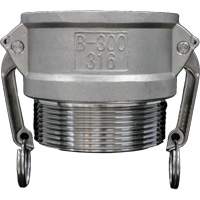 Cam & Groove Coupling, Stainless Steel, Type B, 3/4", Male NPT, 250 PSI Equipex