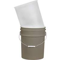 Doublure pour seau en plastique, 11-1/4" dia. x 14" h, 5 gal. US (4,16 gal. imp.) capacit&eacute; Equipex