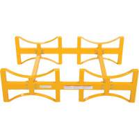 Porte-barils empilable en acier, 2 barils, Capacit&eacute; de 1600 lb, 45-1/2" la x 29-7/8" p x 12-3/4" h Equipex