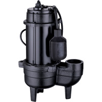 Cast Iron Sewage Pump, 120 V, 9.5 A, 6000 GPH, 1/2 HP Equipex