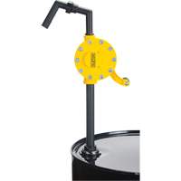 Rotary Type Drum Pump, Polypropylene, Fits 15 - 55 US Gal., 8 oz./Stroke Equipex
