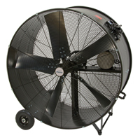 Heavy-Duty Fixed Belt Drive Drum Fan, Industrial, 2 Speed, 42" Diameter Equipex