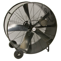 Heavy-Duty Fixed Belt Drive Drum Fan, Industrial, 2 Speed, 42" Diameter Equipex