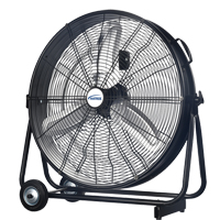 Light Industrial Direct-Drive Slim Drum Fan, Industrial, 3 Speed, 24" Diameter Equipex