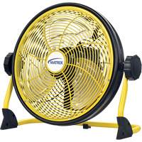 Ventilateur d'int&eacute;rieur/ext&eacute;rieur rechargeable avec port USB, Commercial, Variable vitesses, Diam&egrave;tre de 12" Equipex