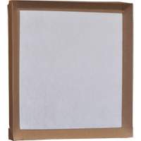Filtre jetable, Boîte, 12" la x 2" p x 24" h Equipex