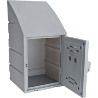 Casier, 15" x 15" x 31", Gris, Assembl&eacute; Equipex