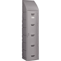 Casier, 15" x 18" x 73", Gris, Assembl&eacute; Equipex
