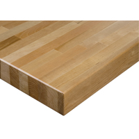 Laminated Hardwood Workbench Top, 48" W x 24" D, Square Edge, 1-3/4" Thick Equipex