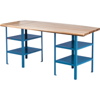 &eacute;tabli sur pi&eacute;destal extra robuste, Cap 2500 lb, 120" la x 30" p, 34" h Equipex