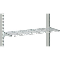 Postes de travail modulaires ergonomiques - Tablettes en fil m&eacute;tallique Equipex