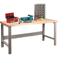 Pre-Designed Workbench, Top & Legs Only, 2500 lbs. Cap., 72" W x 30" D, 34" H Equipex