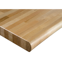 Laminated Hardwood Workbench Top, 48" W x 48" D, Bullnose Edge, 1-3/4" Thick Equipex