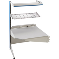 Postes de travail modulaires ergonomiques - Exemples de configurations - A-SC Ajouts de coin &agrave; un c&ocirc;t&eacute;, 36" la x 28" p x 84" h, Ajout de coin &agrave; un c&ocirc;t&eacute; Equipex