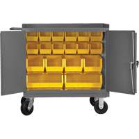 Armoire d'&eacute;tabli mobile avec bacs, Acier Surface Equipex