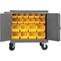 Armoire d'&eacute;tabli mobile avec bacs, Acier Surface Equipex