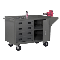 Armoire d'&eacute;tabli mobile, Acier Surface Equipex