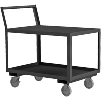 Chariot de service avec surface surbaiss&eacute;e, 2 niveaux, 18-1/4" la x 33" p x 37-1/2" h, 1200 lb Cap Equipex