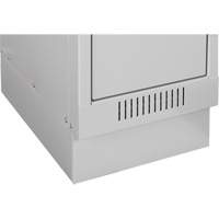 Casiers Clean Line, 2 niveaux, Bloc de 4, 48" x 18" x 76", Acier, Charbon, Rivet (assembl&eacute;) Equipex