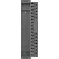 Casiers Clean Line, 12" x 15" x 72", Acier, Charbon, Rivet (assembl&eacute;), Perfor&eacute; Equipex