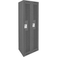 Casiers Clean Line, Bloc de 2, 24" x 15" x 72", Acier, Charbon, Rivet (assembl&eacute;), Perfor&eacute; Equipex