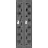 Casiers Clean Line, Bloc de 2, 24" x 15" x 72", Acier, Charbon, Rivet (assembl&eacute;), Perfor&eacute; Equipex