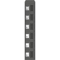 Petit casier perfor&eacute; Clean-Line, 6 niveaux, 12" x 72" x 12", Acier Equipex