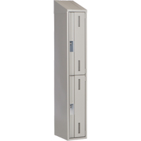 Casiers robustes Concorde, 2 niveaux, 12" x 18" x 78", Acier, Gris, Soud&eacute; (assembl&eacute;) Equipex