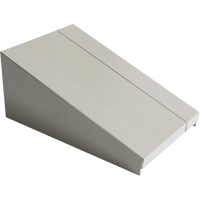 Dessus inclin&eacute; pour casiers robustes enti&egrave;rement soud&eacute; Concorde, Bloc de 1, 18" p x 12" la x 6" ha, Gris, Acier Equipex