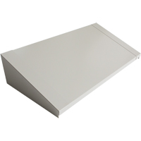Dessus inclin&eacute; pour casiers robustes enti&egrave;rement soud&eacute; Concorde, Bloc de 3, 18" p x 36" la x 6" ha, Gris, Acier Equipex
