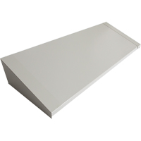Dessus inclin&eacute; pour casiers robustes enti&egrave;rement soud&eacute; Concorde, Bloc de 4, 18" p x 48" la x 6" ha, Gris, Acier Equipex