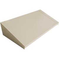 Dessus inclin&eacute; pour casiers robustes enti&egrave;rement soud&eacute; Concorde, Bloc de 3, 18" p x 36" la x 6" ha, Beige, Acier Equipex