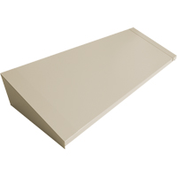 Dessus inclin&eacute; pour casiers robustes enti&egrave;rement soud&eacute; Concorde, Bloc de 4, 18" p x 48" la x 6" ha, Beige, Acier Equipex