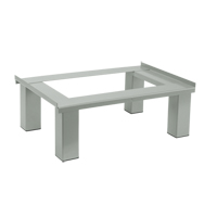 Free Standing Base, 3 Banks, 6" H x 36" W x 18" D, Grey, Steel Equipex
